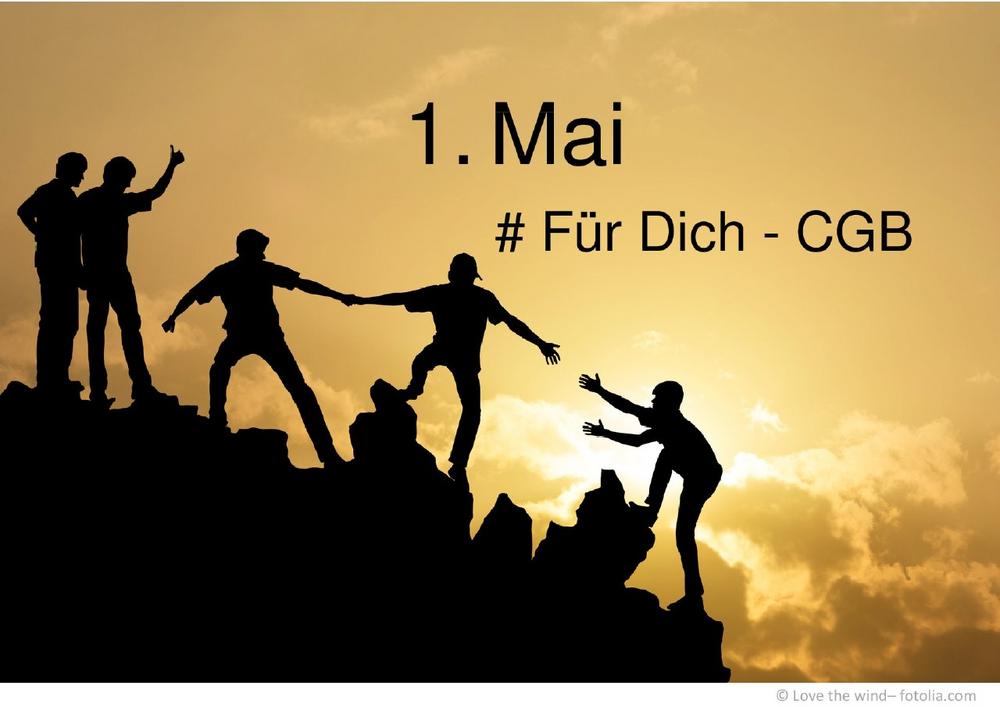 CGB-Maiaufruf 2018: Wir wollen die digitale Zukunft der Arbeitswelt mitgestalten!
