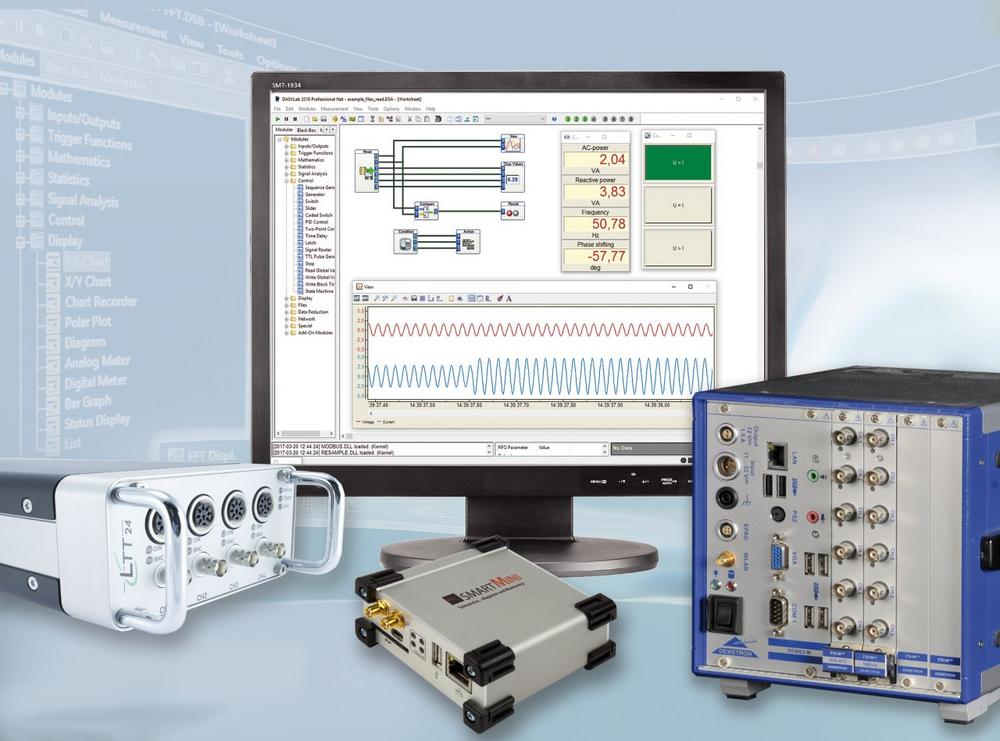 DASYLab-Anbindung für Hardware von Labortechnik Tasler, DEWETRON und OptiMEAS