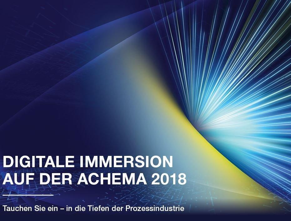 Kommunikation der Digitalisierung auf der ACHEMA 2018