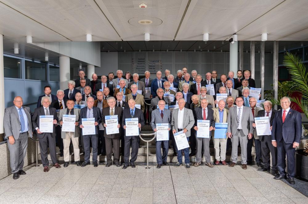 60 Goldene Meister 2019 aus Heidelberg und Umgebung haben vor 50 Jahren die Meisterprüfung absolviert