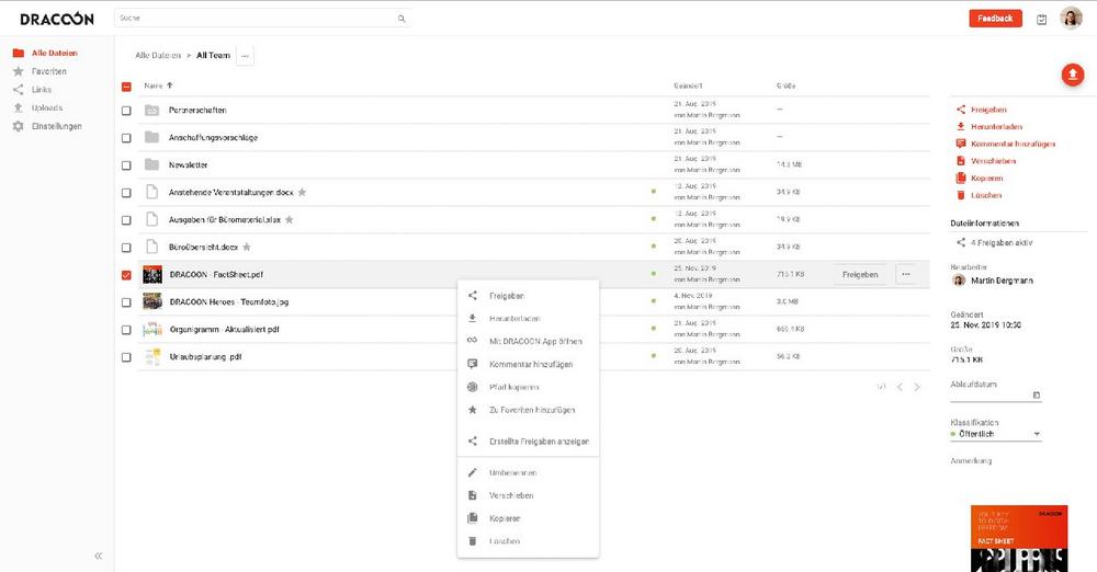 DRACOON revolutioniert seine Web App