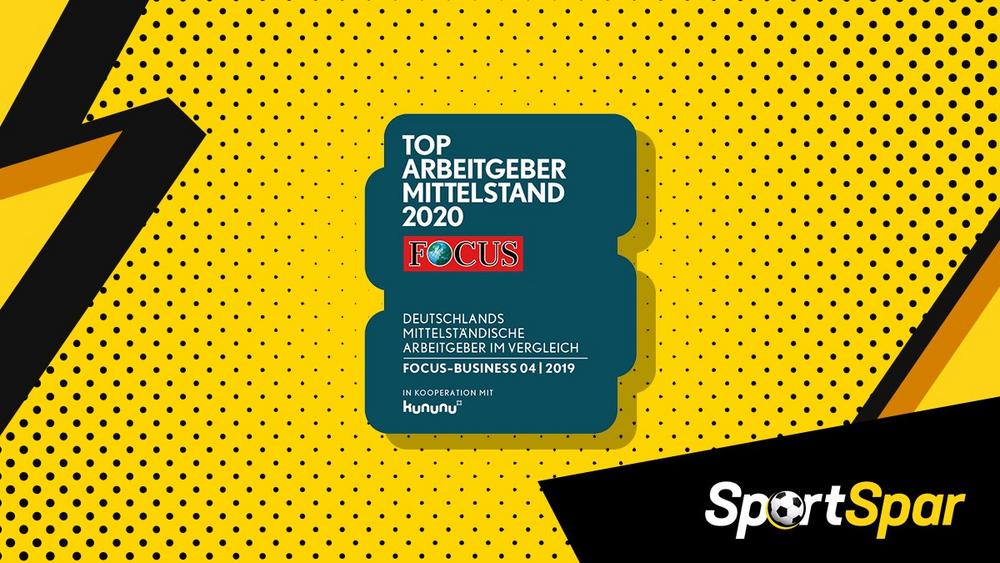 Zwei auf einen Streich: SportSpar wird ausgezeichnet als „Top-Arbeitgeber Mittelstand 2020“ und „Wachstumschampion 2020“