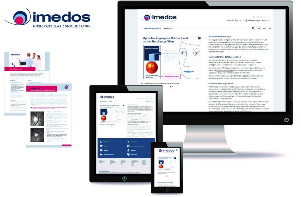 Klar, dynamisch und modern: Der neue Markenauftritt der Imedos Systems GmbH