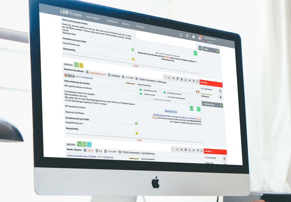 Neue Lead-Management-Applikation für die LDB CXBox