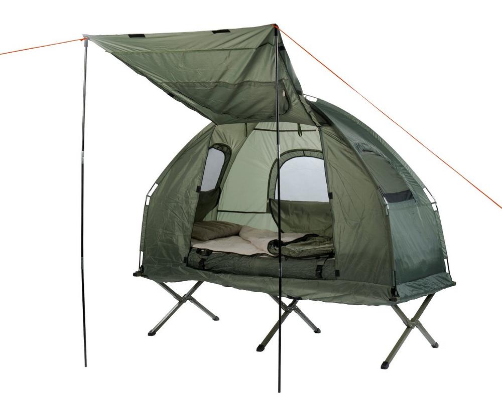 Semptec 4in1-Camping-Zelt für ein oder zwei Personen