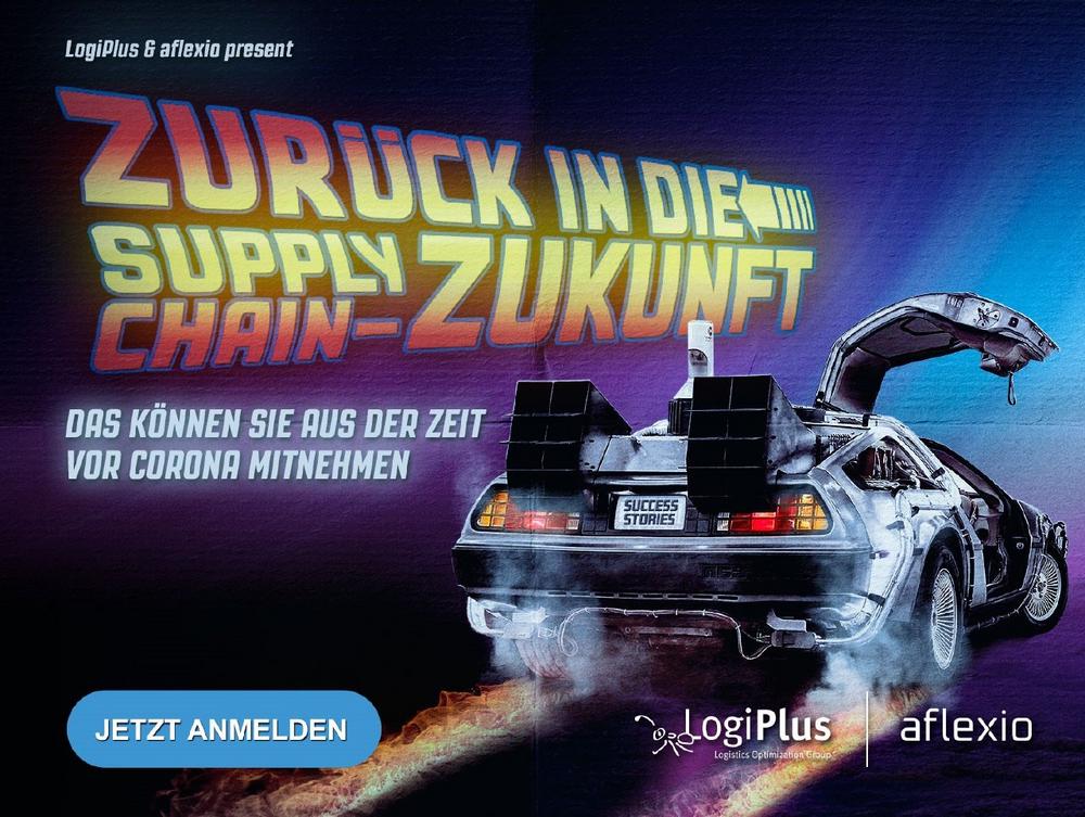 „Zurück in die Supply Chain-Zukunft!“ | Web-Seminar von LogiPlus und aflexio