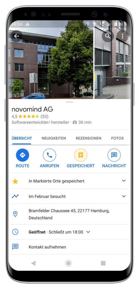 novomind bietet Google’s Business Messages an
