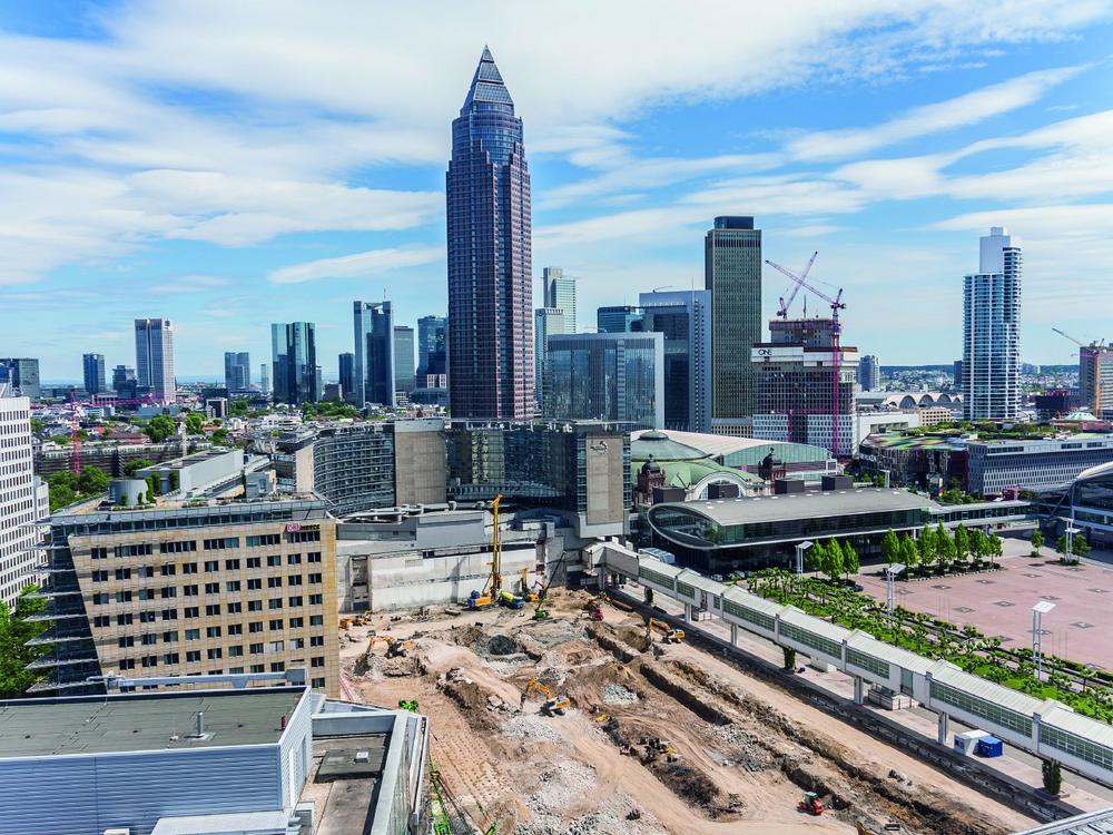 BAUER Spezialtiefbau GmbH an Neubau der Messehalle 5 in Frankfurt beteiligt
