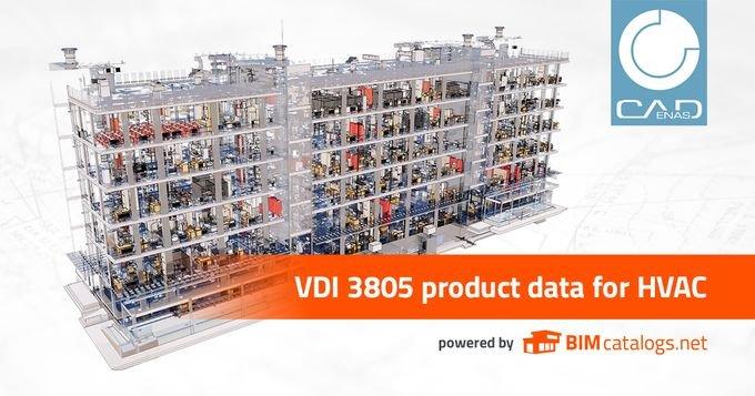 Provide VDI 3805 / ISO 16757 product data HVAC compliant with CADENAS now