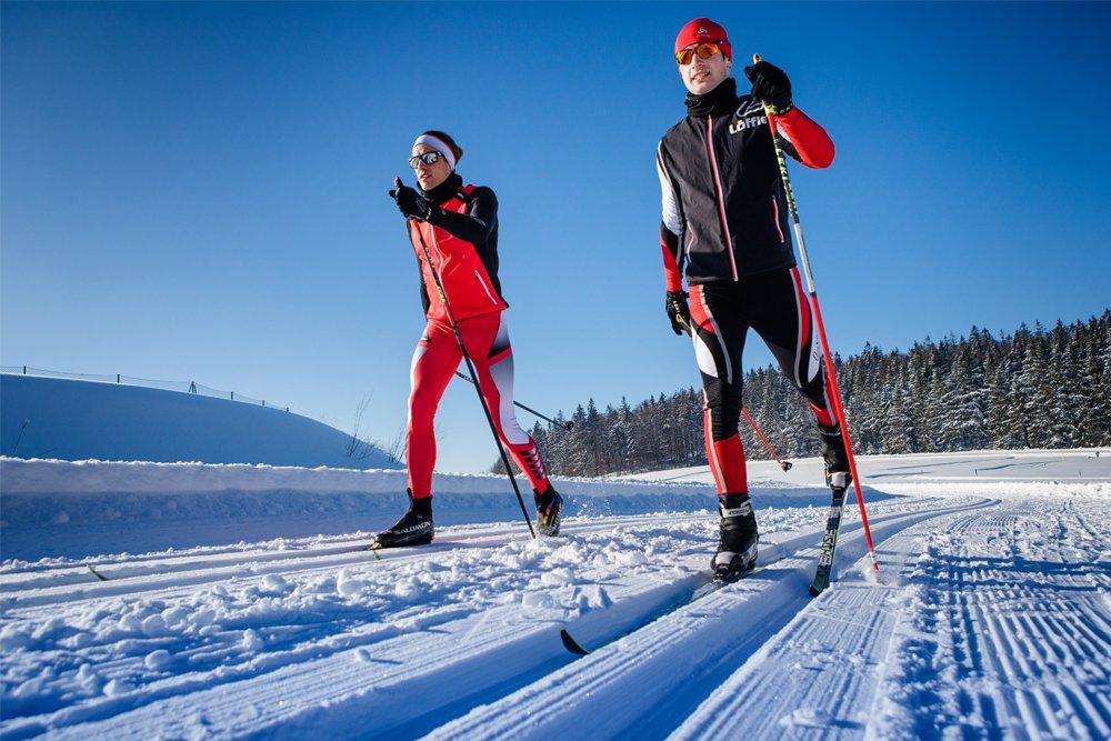 Ganz mit sich und im Einklang mit der stillen Winterlandschaft