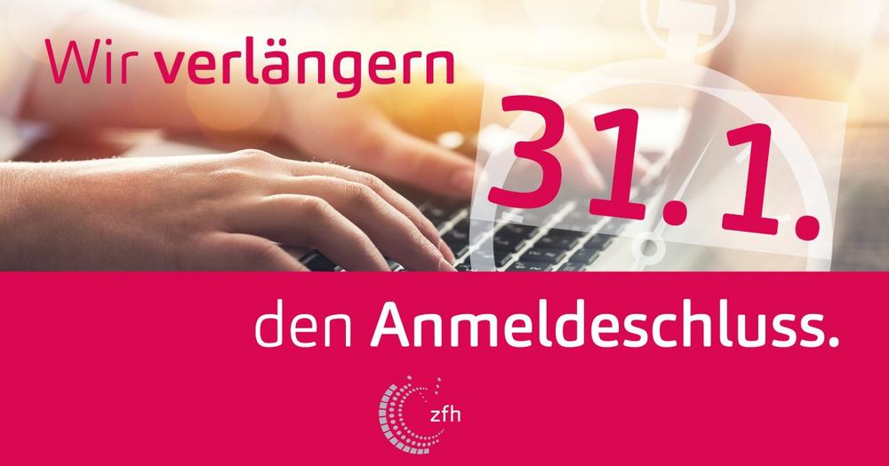 Anmeldung zum Fernstudium jetzt noch bis zum 31. Januar möglich