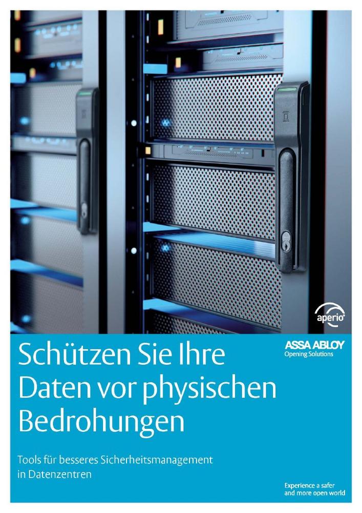 Physische Serversicherheit wichtiger denn je: ASSA ABLOY stellt Whitepaper zum effektiveren Schutz von Datenzentren mit Aperio® KS100 vor