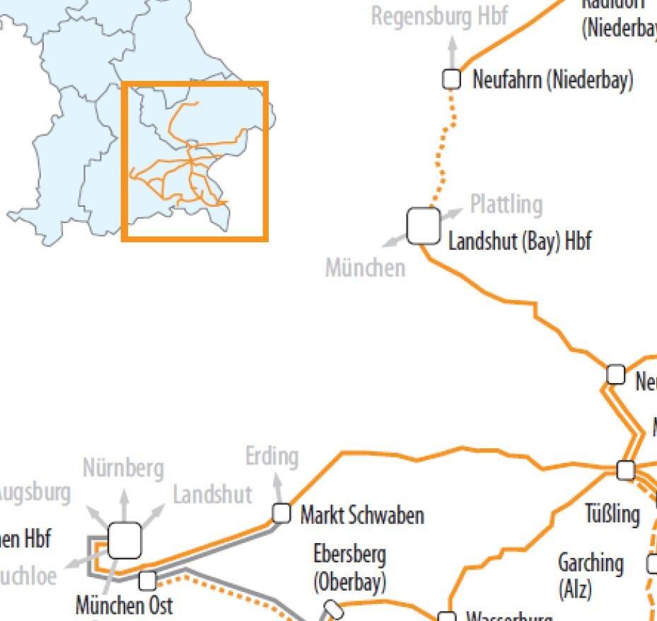 Bayerische Eisenbahngesellschaft schreibt Regionalverkehr in Südostbayern aus