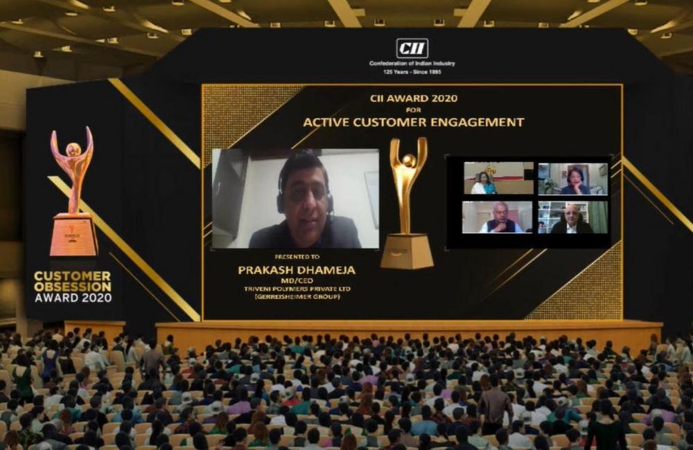 Gerresheimer Triveni erhält Auszeichnung für aktives Kundenmanagement vom indischen Branchenverband CII