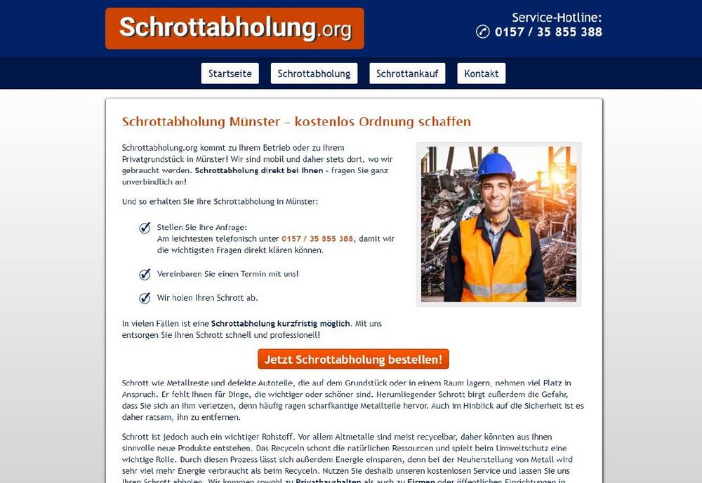 Altmetallabholung in Münster: mit Metall Geld verdienen