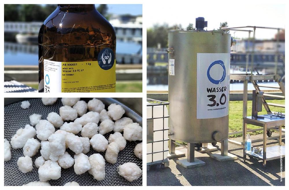 Solar Impulse Efficient Solution Label für Lösung zur Entfernung von Mikroplastik aus Wasser