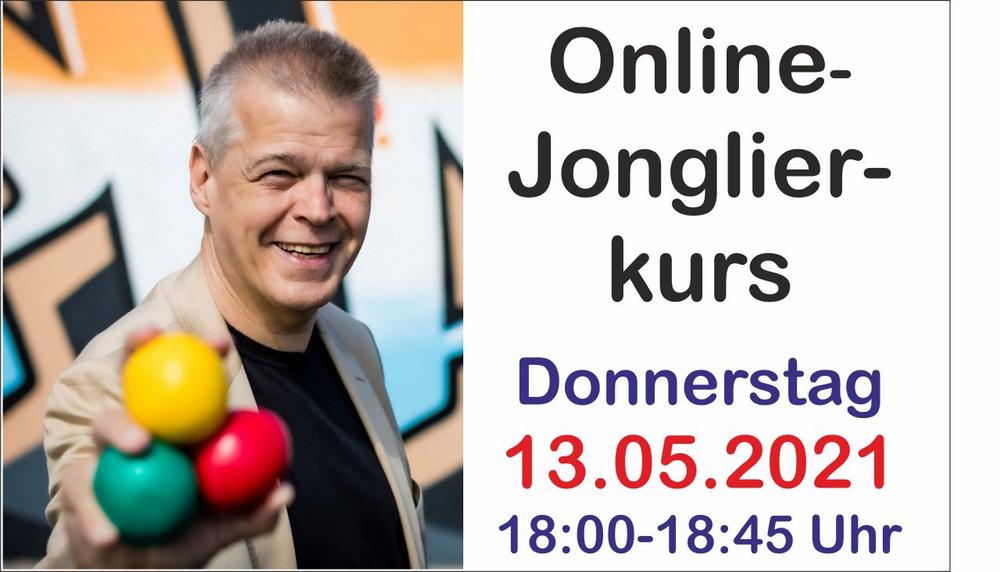 3 Bälle jonglieren lernen – LIVE! – ONLINE! – KOSTENFREI! – Donnerstag, 13. Mai um 18 Uhr