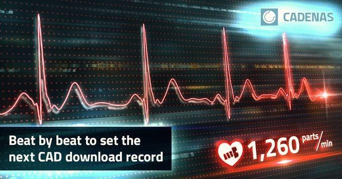 Breathtaking frequency: 1,260 CAD model downloads per minute by architects, engineers and planners