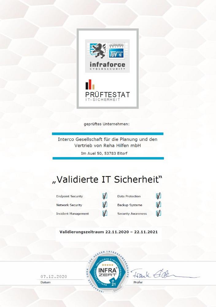 Qualitätssiegel „Validierte IT-Sicherheit“: interco Group! erneut für Datensicherheit ausgezeichnet