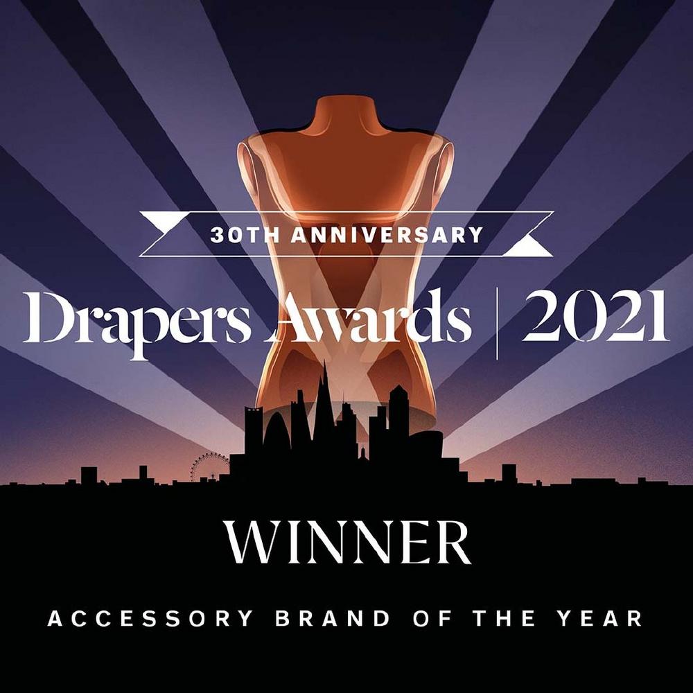 Maxwell-Scott wins the coveted Drapers Award for Accessory Brand of the Year
