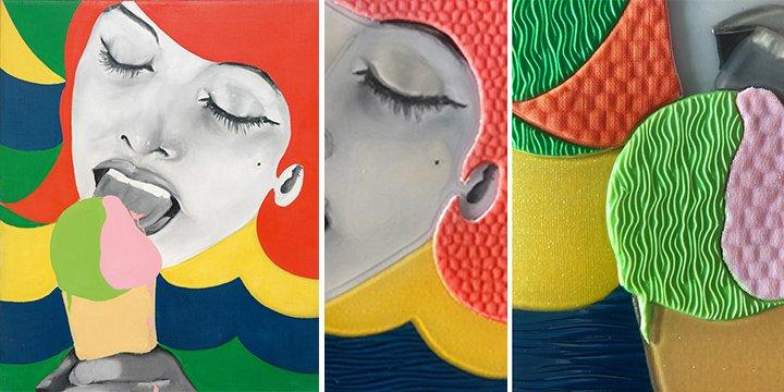 Zwei Handvoll Bild erfahren – Ausstellung mit taktilen Bildern eröffnet fühlbaren Zugang zu Kunst