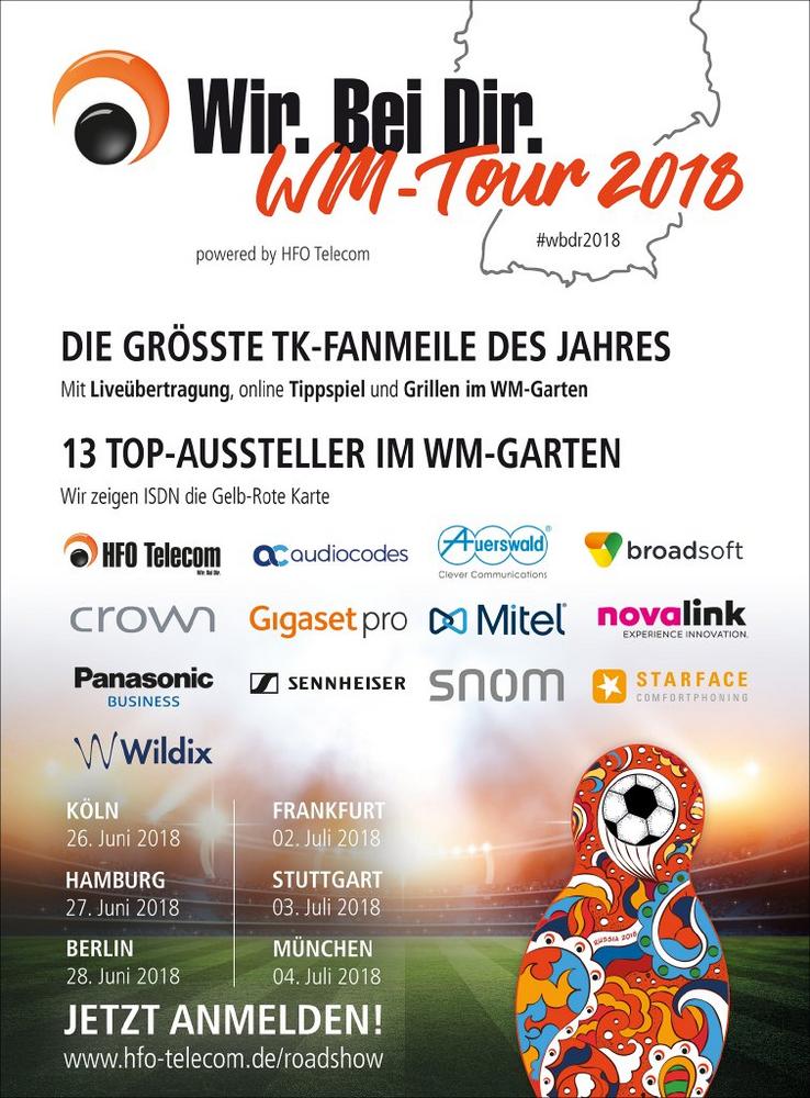 HFO Telecom Roadshow wird im WM-Jahr zur großen TK-Fanmeile