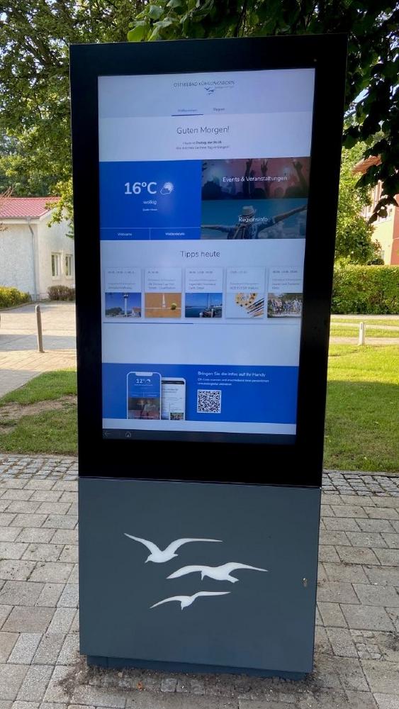 Multimedial und interaktiv – Ostseebad Kühlungsborn ist um drei neue digitale Infostelen reicher