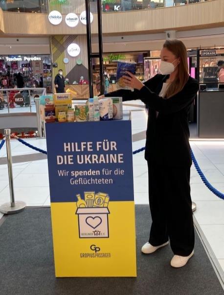 Shoppingcenter installieren Spenden-Sammelstellen für die Berliner Tafel
