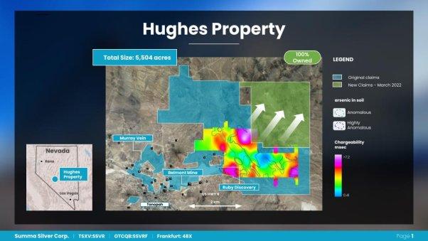 Summa Silver Significantly Expands the High-Grade Hughes Property in Nevada