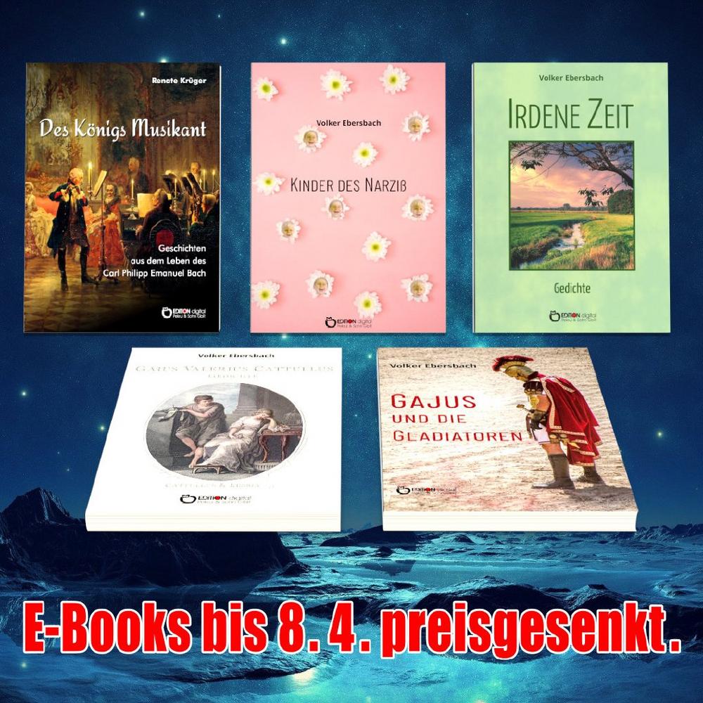 Begegnung auf Schloss Rheinsberg, Komplizen und Rivalen sowie Abenteuer im Alten Rom – Fünf E-Books von Freitag bis Freitag zum Sonderpreis