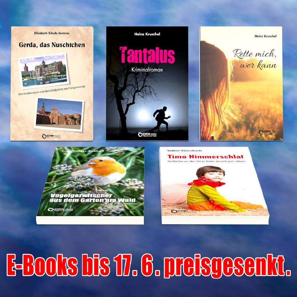 Ein seltsames Abkommen mit Gott, Töten aus Sehnsucht sowie eine Liebe auf dem Lande – Fünf E-Books von Freitag bis Freitag zum Sonderpreis