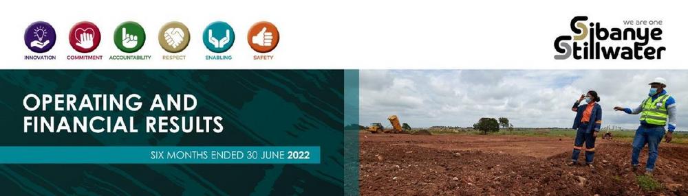 Sibanye-Stillwater Operating and financial results
