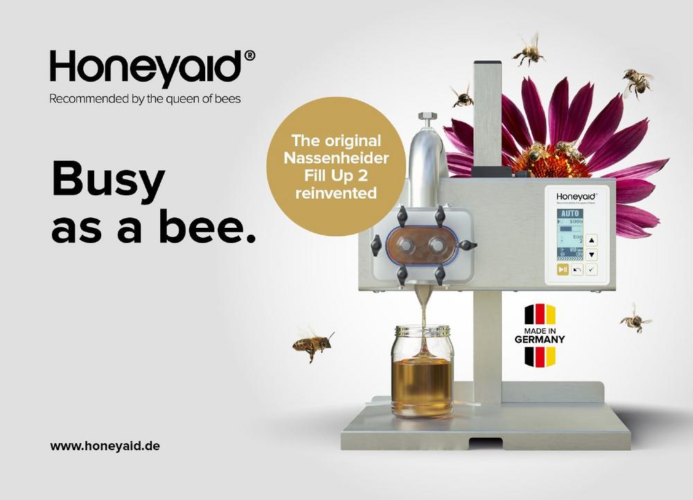 Honeyaid® – SMACK Communications develops name, branding and online shop for global brand of honey filling machines