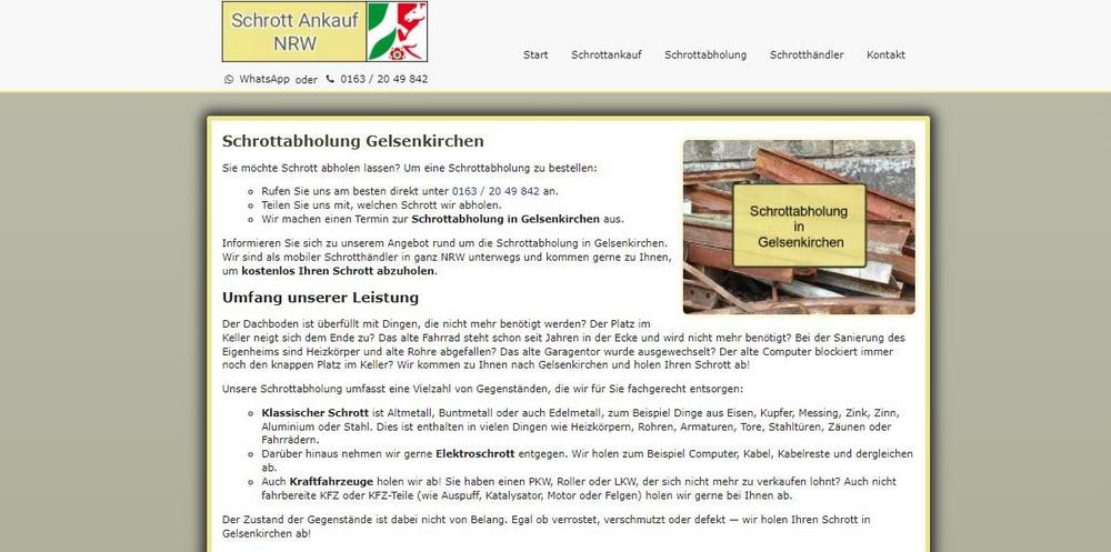 Altmetall abholen in Gelsenkirchen und Umgebung ist immer kostenlos