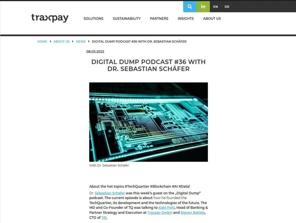 Digital Dump Podcast #36 with Dr. Sebastian Schäfer