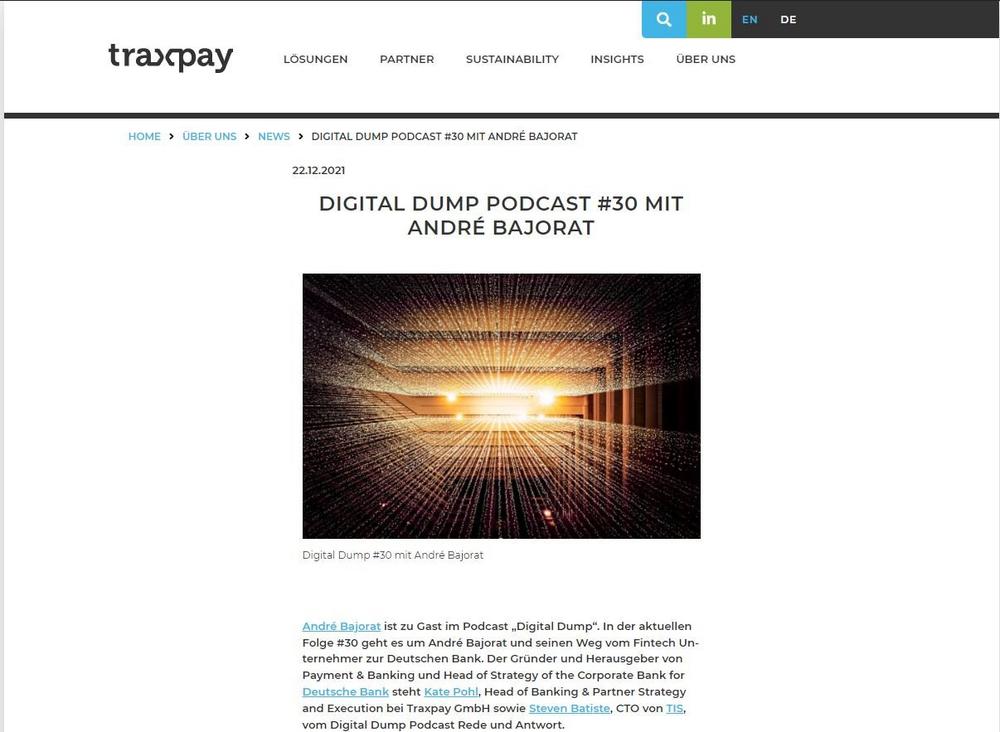Digital Dump Podcast #30 mit André Bajorat