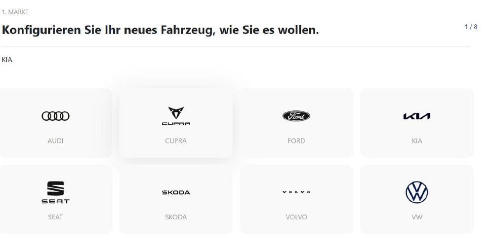 Von Alfa Romeo bis Xpeng – CD-Konfigurator für alle Marken und Modelle