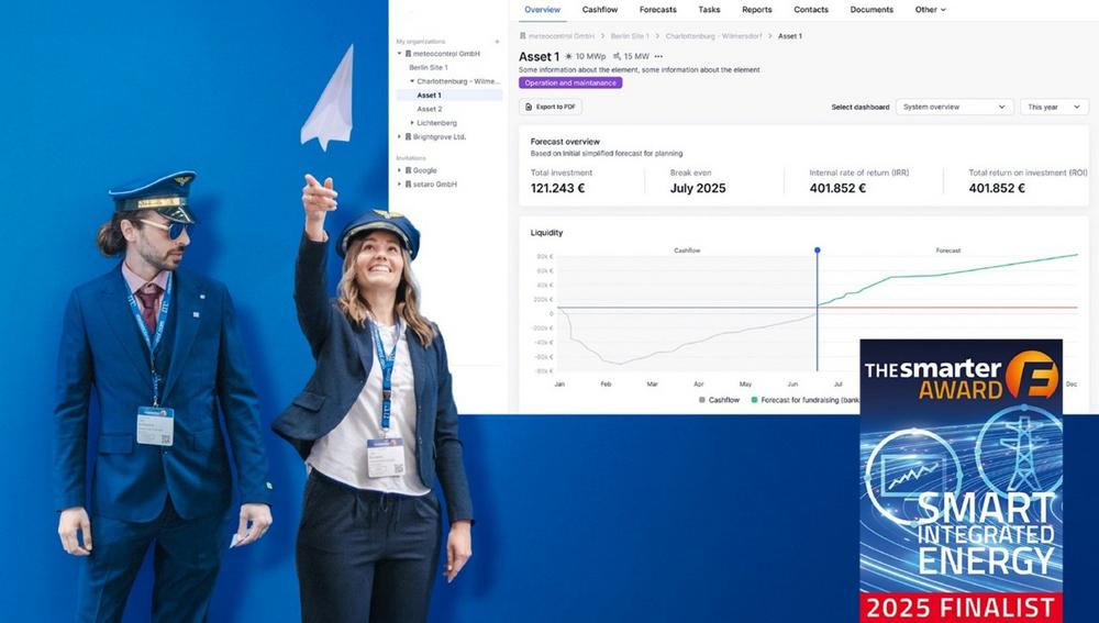 meteocontrol named finalist for The smarter E AWARD 2025