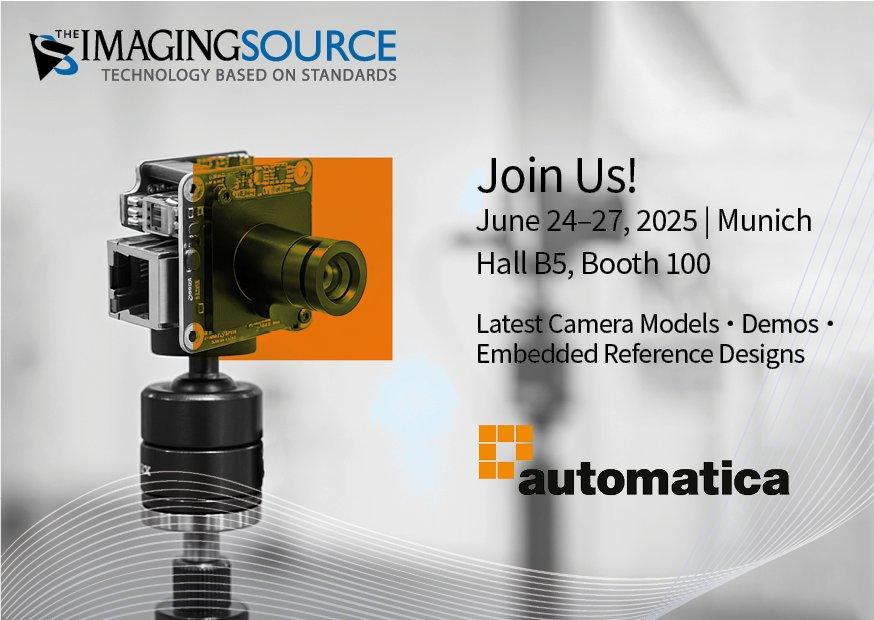 The Imaging Source stellt auf der automatica 2025 in München aus