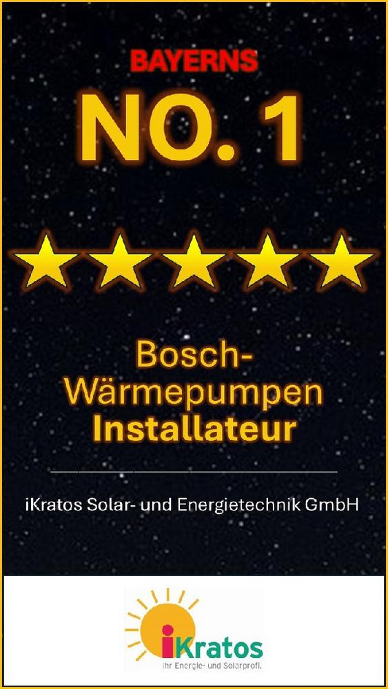 iKratos GmbH ist Bayerns No.1 Wärmepumpen-Installateur für Bosch