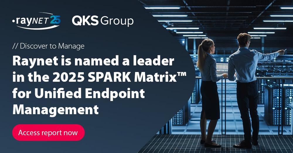 Raynet positioned as a Leader in the 2025 SPARK Matrix™ for Unified Endpoint Management (UEM) by QKS Group