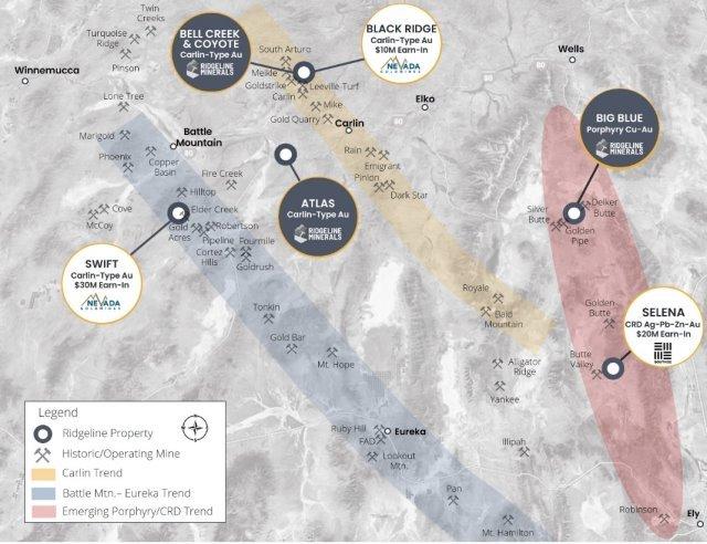Ridgeline Minerals legt Analyseergebnisse und Updates zu den Bohrprogrammen auf den Projekten Projekte Big Blue und Atlas vor
