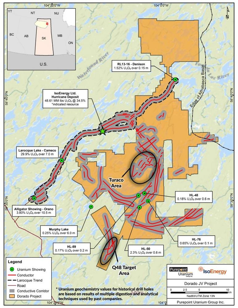 IsoEnergy and Purepoint Extend High-Grade Mineralization at the Dorado JV with a 70 Metre Step-Out Peaking at 110,800 CPS
