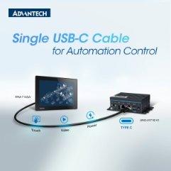 BMC Solutions präsentiert den Advantech FPM-710SW: Der erste Industrie-Touchmonitor mit Ein-Kabel-Lösung für IIoT und Industrie 4.0