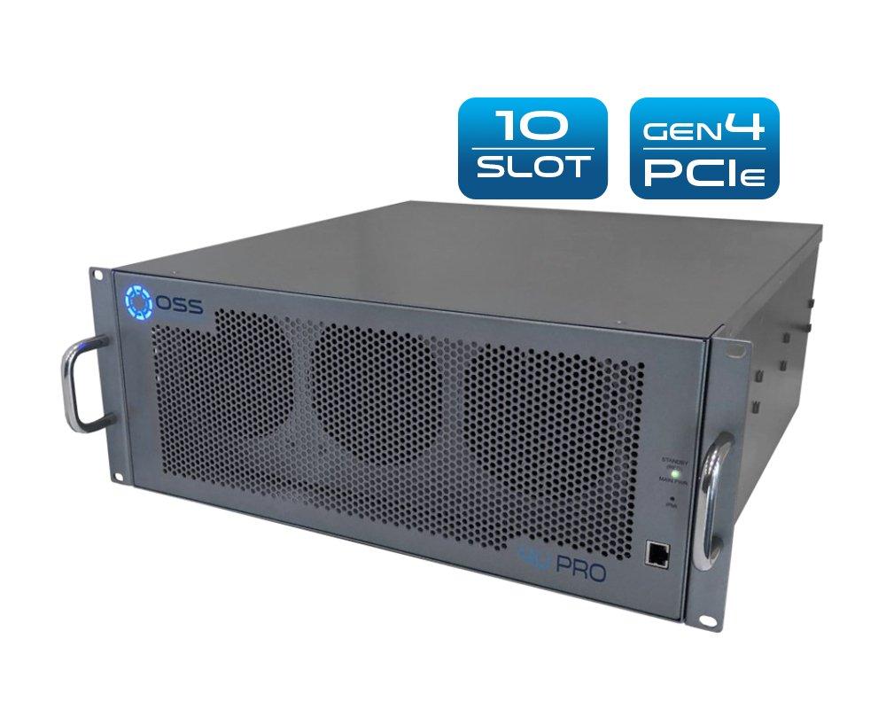 Professional GPU accelerator with ten expansion slots