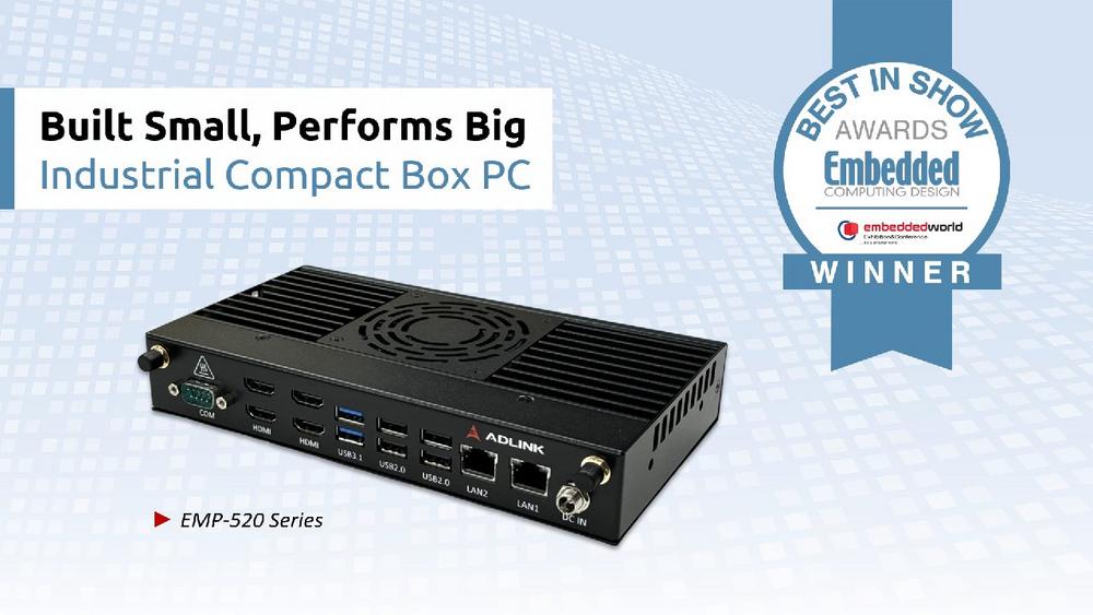 ADLINKs Compact Box PC gewinnt den Best-in-Show Award der embedded world 2025