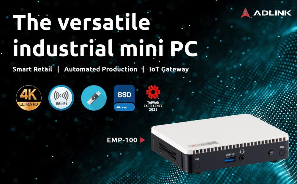 ADLINK develops palm-size fanless Mini PC with IoT connectivity
