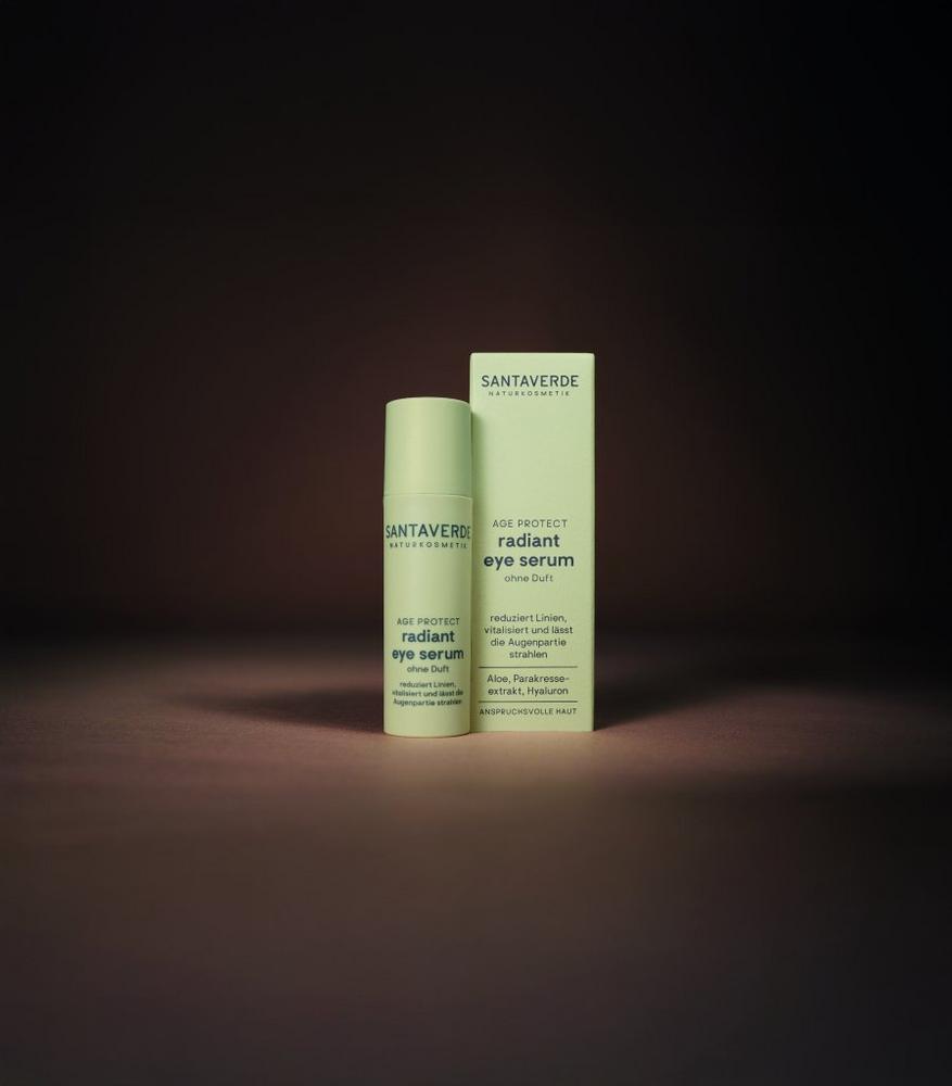 Strahlkraft für den Blick Santaverde erweitert die age protect Linie um das neue radiant eye serum