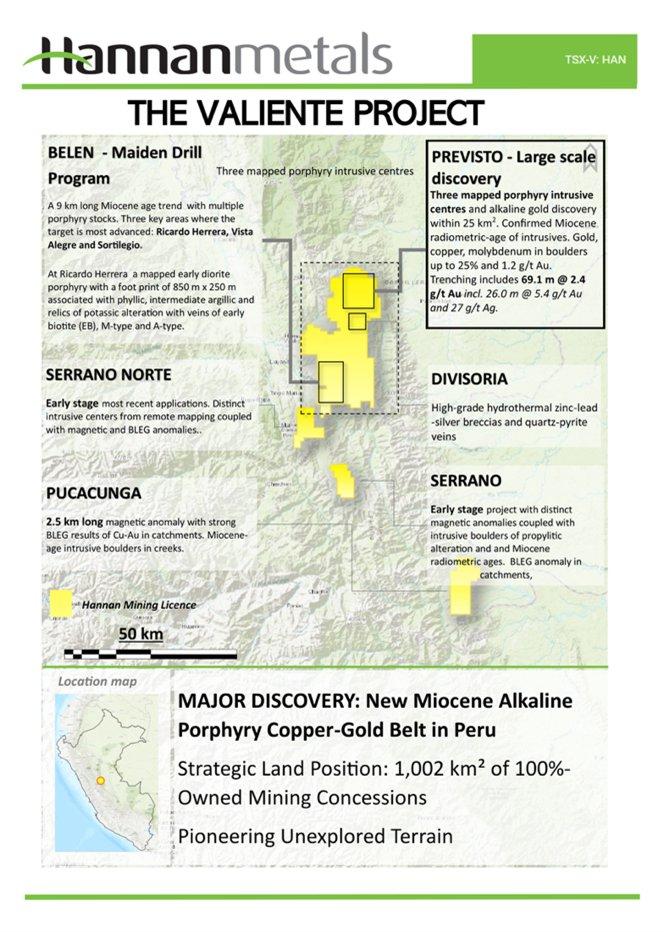 Hannan gibt Update zu Erstbohrungen auf Back-Arc-Porphyry und Epithermal Zielen in Peru