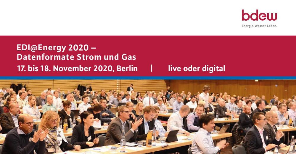 BDEW-Fachtagung EDI@Energy 2020 – Datenformate Strom und Gas